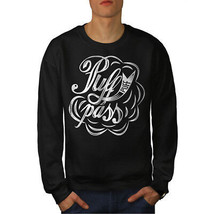 Wellcoda Puff 42 Cannabis Rasta Mens Sweatshirt, Smoke Casual Pullover Jumper - £23.73 GBP+