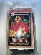 The Beadery Craft Products Beaded Banner Kit Autumn Pumpkin 9.75 X 14.75... - $18.37