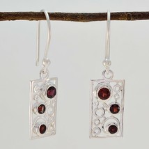 cute Garnet 925 Sterling Silver Red genuine wholesale CA gift - £17.30 GBP