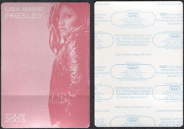 Lisa Marie Presley OTTO Cloth Backstage Pass from the 2003 Tour - Red - £6.18 GBP
