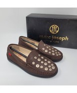 Marc Joseph NY Kids Loafers Sz 12 Mott ST Slip-On Shoes Brown Nubuck Boys - $25.87