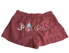 Victoria’s secret PINK boxy pajama shorts dog print logo Size S - $19.79