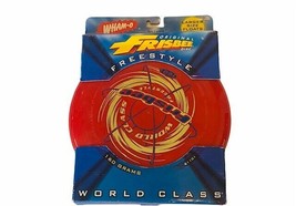 Wham-O Frisbee vtg world class flying disc toy Red Freestyle NIB box 160... - $39.55