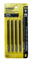 Dewalt DW3760-5 4&quot; 10TPI Clean Cut Jig Saw Blade 5 Pc - £9.50 GBP