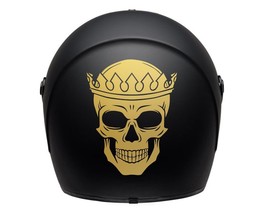 Helmet decals motorcycle stickers removable 1X pcs skull crown - £4.79 GBP