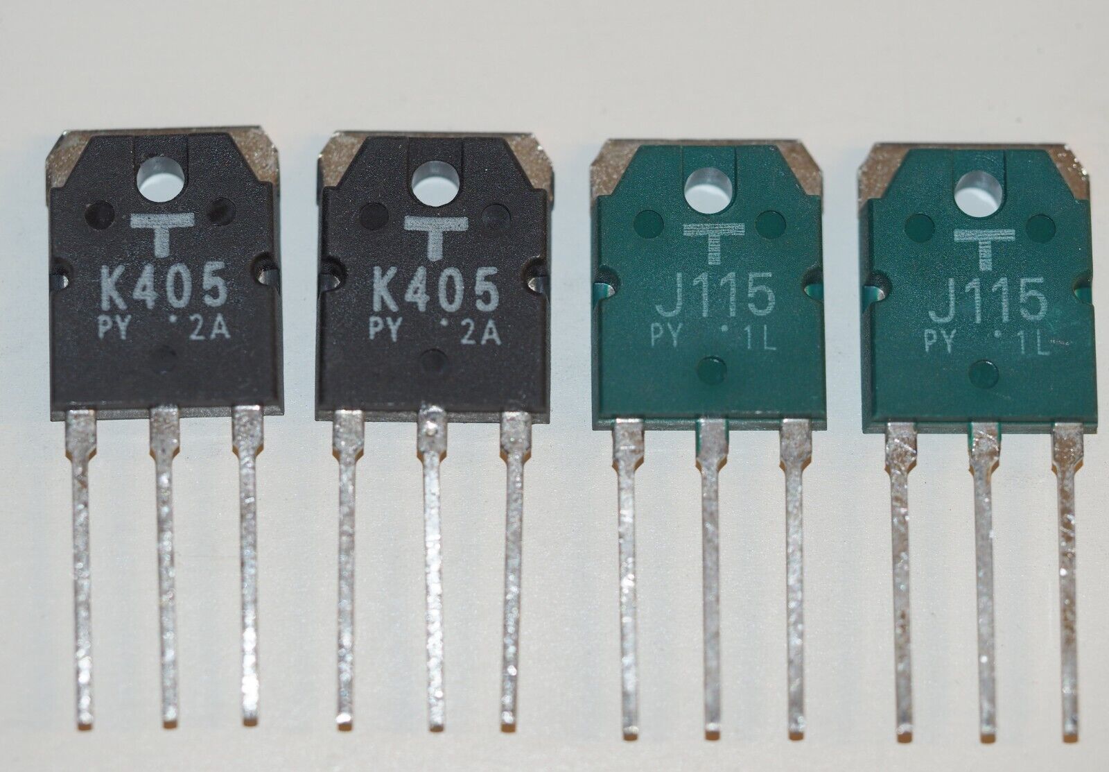 Toshiba 2SK405-Y/2SJ115-Y MOSFET Quad matched to Vgs 50mV new ! - $63.66