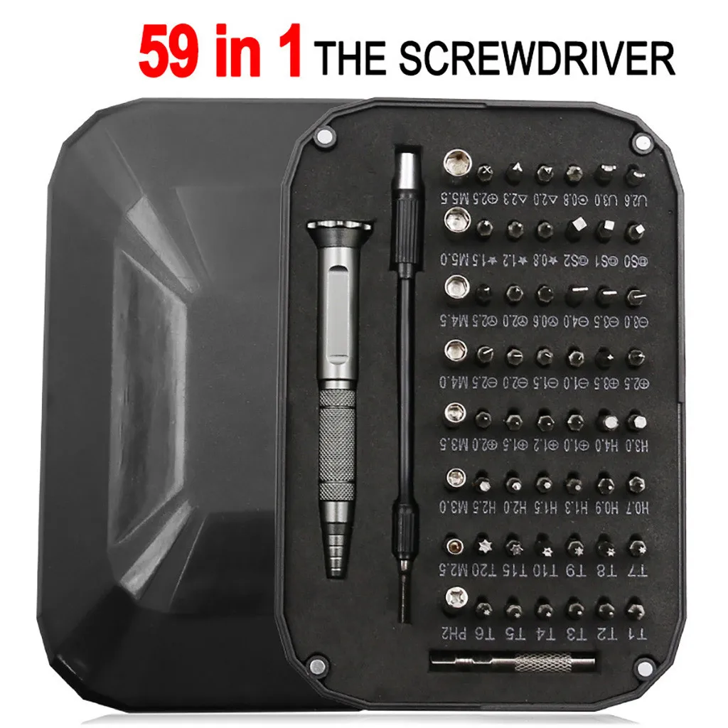 59pcs Small Mini Precision Screwdriver Set Watch Jewelry Electronic Repair Tool  - £131.60 GBP