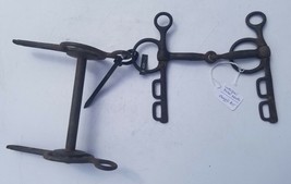 Lot of Two(2) Horse Bits Liverpool Roller Mouth Snaffle Equestrian Western VTG - £32.75 GBP