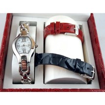 Quartz Watch With Box And 2 Extra Bands, New Battery - $12.99