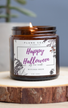 Happy Halloween themed soy candles 8 oz - £15.71 GBP