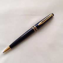Waterman Expert Ball Pen Navy Blue with Gold Trim Made in France - $126.02