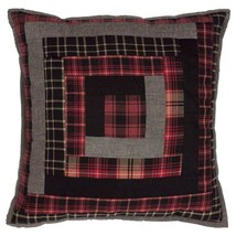 Durango Plaid Patchwork Pillow for Cozy Home Decor Accent - $578.89 MXN