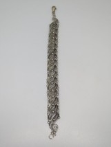 Vintage Sterling Silver 925 Filagree Bracelet 7.5&quot; - £31.33 GBP