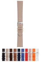 Morellato Sprint (Ec) Genuine Leather Watch Strap - White - 10mm - Chrome-plated - £16.14 GBP