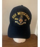 USS MITSCHER DDG 57 US NAVY SHIP BALL CAP Blue The Corps Hook And Loop C... - $31.92 CAD