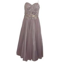 Blondie Nights Dress Jr Party Prom Wedding Formal Size 3 Bling Lavender - $55.17