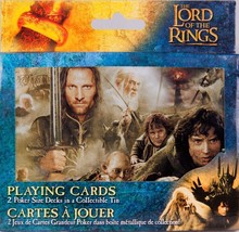 Lord of the Rings Double Deck of Playing Cards in Collectors Tin - £10.82 GBP