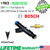 Genuine Bosch x1 Fuel Injector for 2005-2009 Chevrolet Equinox 3.4L V6 207Cu. - £28.11 GBP