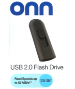 onn USB 2.0 Flash Drive 128gb - $27.44