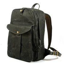  Retro Waterproof Oil  Canvas Knapsack  Unisex Computer Travel School Bag Outdoo - $175.35