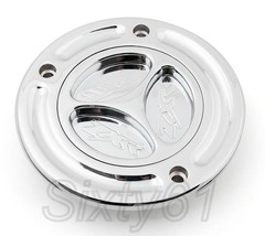 Chrome Gas Cap Kawasaki ZX6R 2000-2013 2014 2015 2016 2017 2018 Fuel Tan... - $39.99