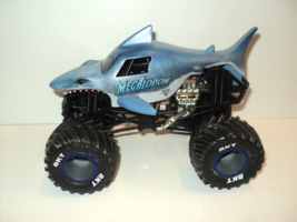 Megalodon Shark Hot Wheels Monster Jam Truck 2019 Blue 7 1/2&quot; Long - £17.73 GBP