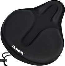 Daway Comfortable Exercise Bike Seat Cover - C6 Large Wide Foam And Gel, Soft. - £27.01 GBP