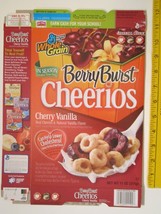 Empty GENERAL MILLS Cereal Box 2005 BERRY BURST CHERRIOS Z6B4 - £13.35 GBP