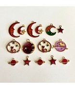 Astronomy Star Moon Jewelry Making Charms New Unused Lot of 15 Craft Supply - £21.31 GBP