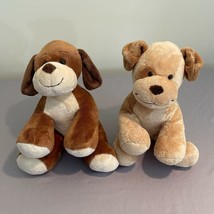 Build a Bear BABW Brown Puppy Dog Plush LOT of 2 Puppies BAB Plushes - £25.98 GBP