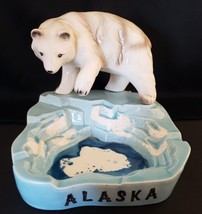 Alaska Souvenir Polar Bear Vintage IAAC Ceramics Made Japan Ashtray / Ca... - $42.08