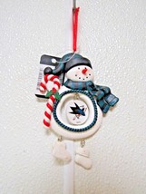 NHL San Jose Sharks Clay Dough Snowman Christmas Ornament by Team Sports... - £10.17 GBP