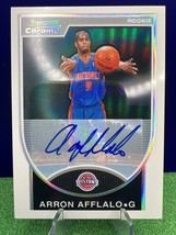 Arron Afflalo 2007-08 Bowman Chrome REFRACTOR Auto Rookie RC #/599 Pistons UCLA - £14.12 GBP