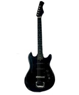1980’s Harmony H804? Thin Solid Body Vintage Black Electric Guitar- PART... - $92.52
