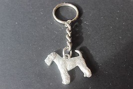 GG Harris Pewter Key Chain 1998 Airedale - £4.74 GBP