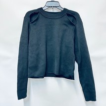 And Now This Juniors Womens XL Black Cutout Detail Long Sleeve Sweater N... - $19.59