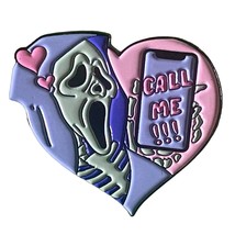 Ghost Face Call Me Halloween Pin - £3.93 GBP