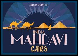 Louis Vuitton Cairo Poster of India Mahdavi R99692 Objets Nomades Art Co... - $7,053.20 MXN