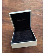 Pandora EMPTY Box ONLY Charms Rings Storage White Black Velvet Square Gi... - £10.99 GBP