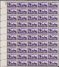 Wisconsin Centennial Sheet of Fifty 3 Cent Postage Stamps Scott 957 - £11.78 GBP