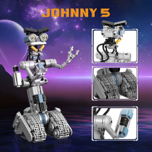 Johnny 5 Action Figure Model Building Blocks Set Robot DIY MOC Bricks To... - $31.67