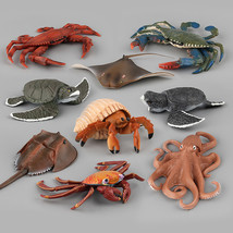 Sea World Simulation Model Animal Shell Figure Toy Turtle Octopus Crab Skate - $15.99