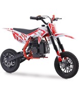 MotoTec Villain 52cc 2-Stroke Kids Dirt Bike in Red Power Ride - $496.75 CAD