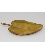 Solid Brass Leaf Trinket Candy Dish - $23.99