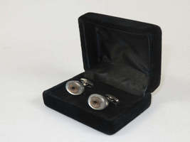Men J.Valintin Cufflinks by Vitorofolo for French Cuff Shirt V35-32 White Gold image 3