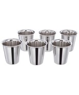 Classico Stainless Steel Glass Set (6 pieces, South Indian Design) FREE ... - £19.41 GBP