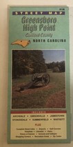 Greensboro North Carolina Travel Map Fold Out Brochure Booklet Ephemera M3 - $7.91