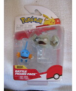 Pokemon Battle Figure 2022 GEODUDE+MUDKIP Jazwares - £17.98 GBP