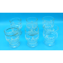 Vintage Anchor Hocking Amish Horse &amp; Buggy Lowball Orange Juice Glasses Set of 6 - £7.08 GBP