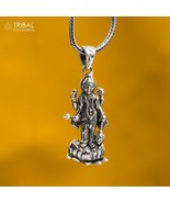 925sterling silver handmade Lord laxmi ji Pendant unisex jewelry nsp144 - $88.55 CAD+